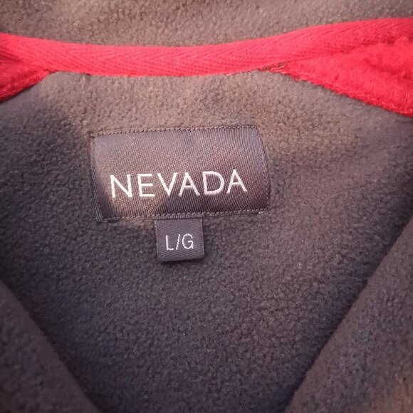 Nevada Men's 1/4 Zip Red Fleece Pullover - Picture 3 of 9